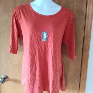 4/$25 WOMENS SCOOP NECK TUNIC TOP BY TERRA & SKY SIZE 1X (16W/18W) NWT